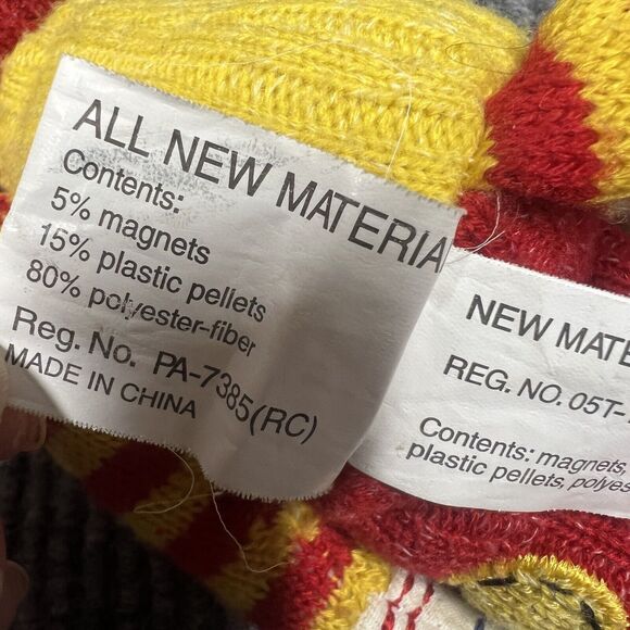 SEASONS Of Cannon Falls 12” SOCK MONKEY Red Yellow Magnetic Hands Feet Doll Toy - Picture 12 of 16